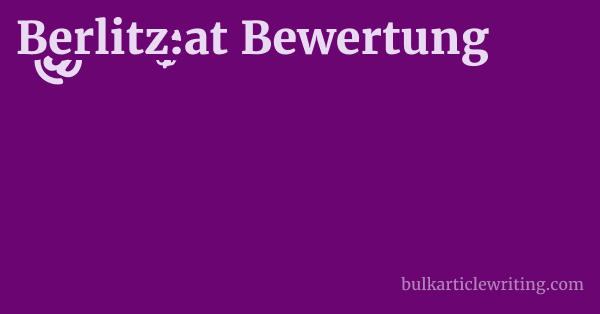 Berlitz.at Bewertung