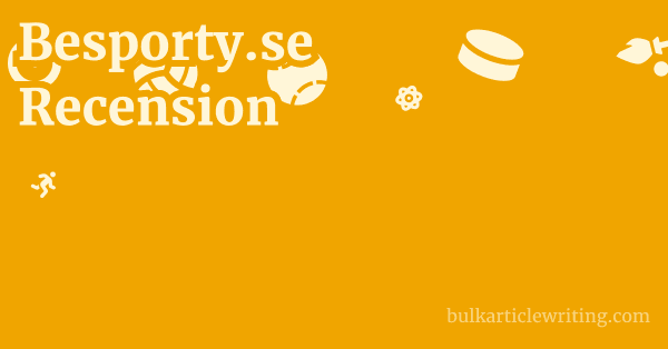 Besporty.se Recension 1 by Partners