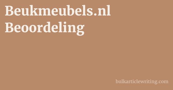 Beukmeubels.nl Beoordeling 1 by