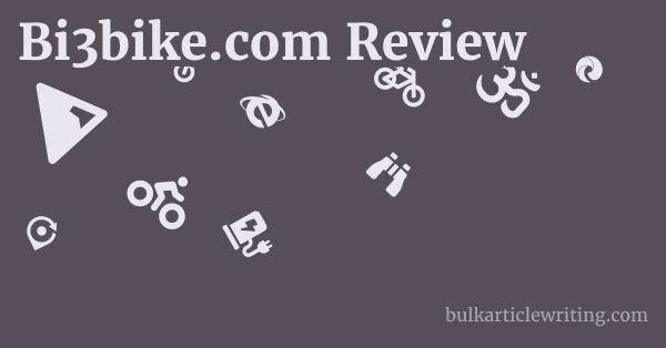 Bi3bike.com Review 1 by
