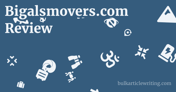 Bigalsmovers.com Review 1 by