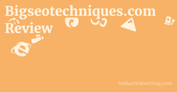 Bigseotechniques.com Review 1 by