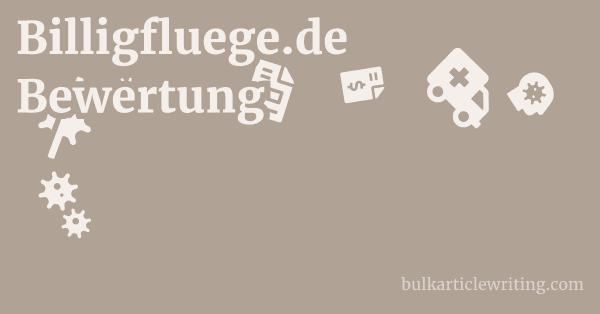 Billigfluege.de Bewertung 1 by
