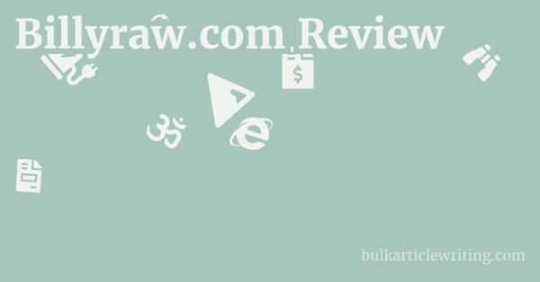 Billyraw.com Review 1 by