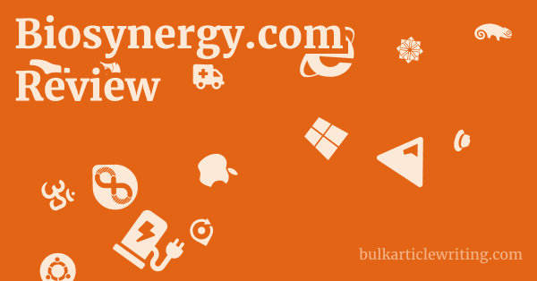 Biosynergy.com Review 1 by