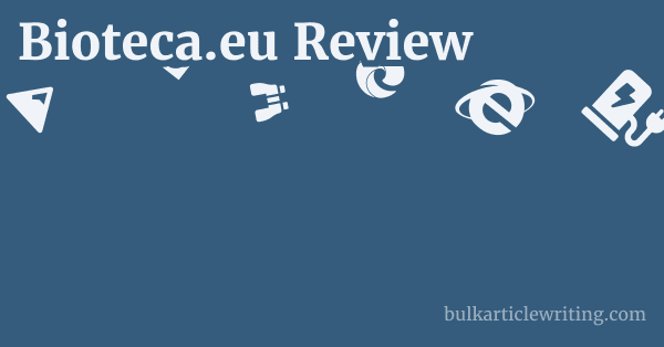Bioteca.eu Review 1 by