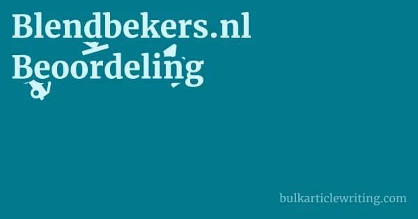 Blendbekers.nl Beoordeling 1 by