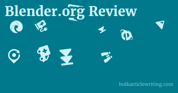 Blender.org Pricing: Understanding the Cost (or Lack Thereof) 1 by