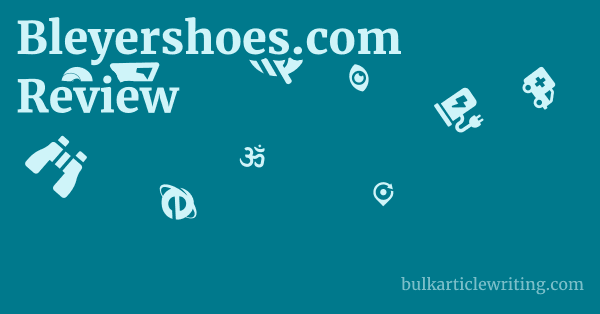 Bleyershoes.com Review 1 by