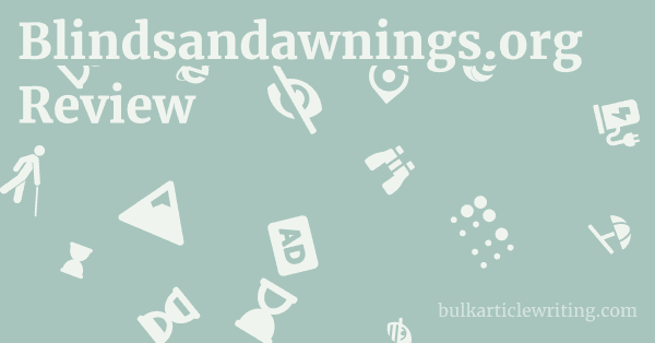 Blindsandawnings.org Review 1 by Partners