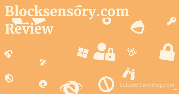 Blocksensory.com Review 1 by