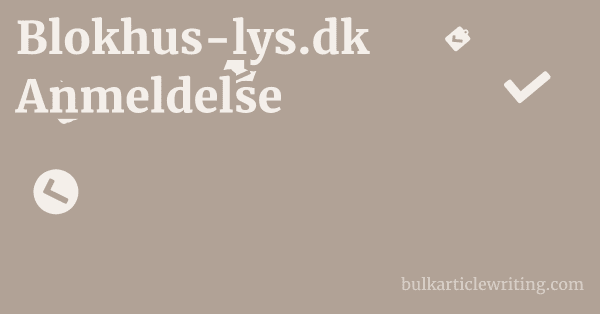Blokhus-lys.dk Anmeldelse 1 by Partners