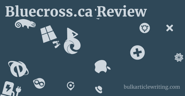 bluecross.ca Features and Offerings 1 by