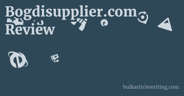 Bogdisupplier.com Review 1 by