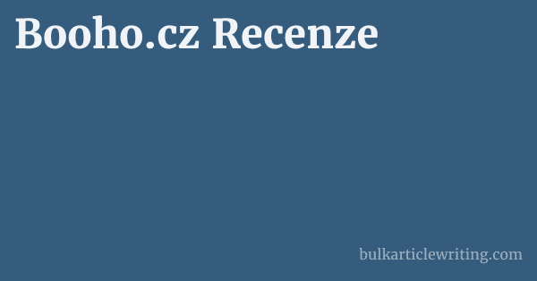 Booho.cz Recenze 1 by