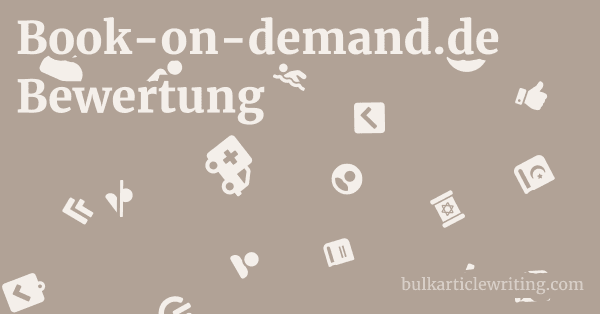 Book-on-demand.de Bewertung 1 by