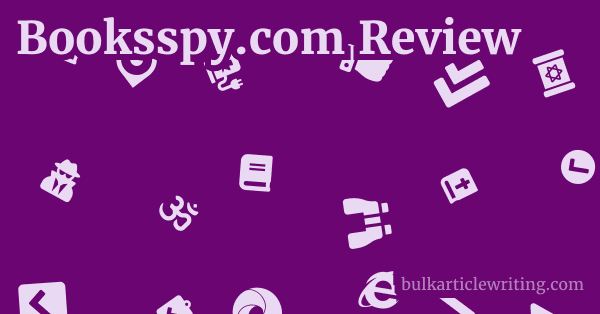 Booksspy.com Review 1 by