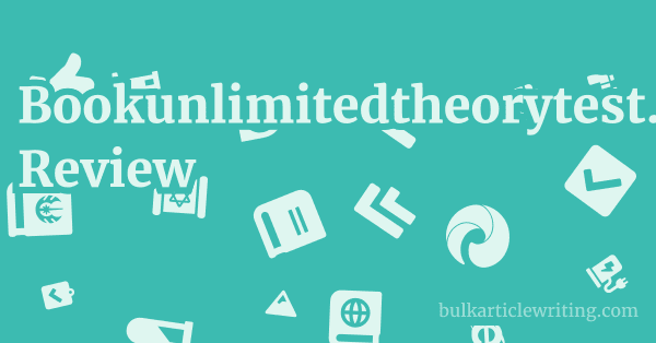 Bookunlimitedtheorytest.co.uk Review 1 by