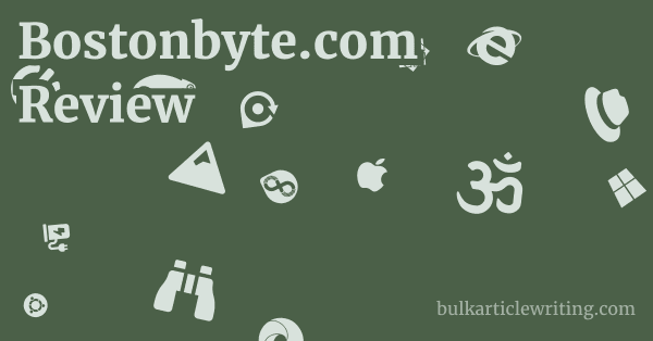 Bostonbyte.com Review 1 by