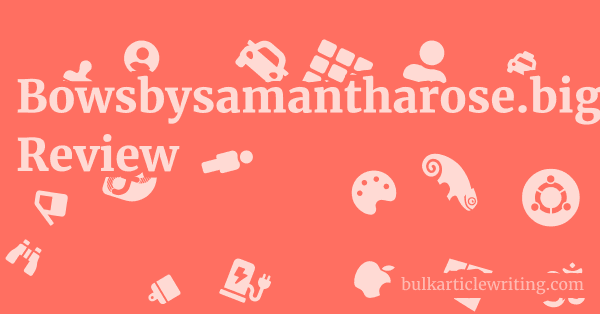 Bowsbysamantharose.bigcartel.com Review 1 by