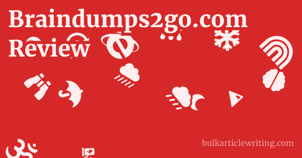 Braindumps2go.com Review 1 by