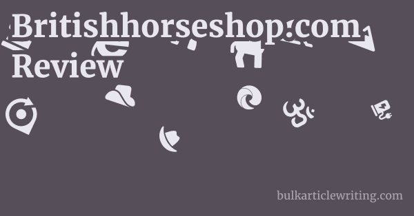 Britishhorseshop.com Review 1 by