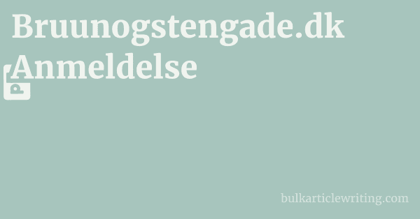 Bruunogstengade.dk Anmeldelse 1 by Partners