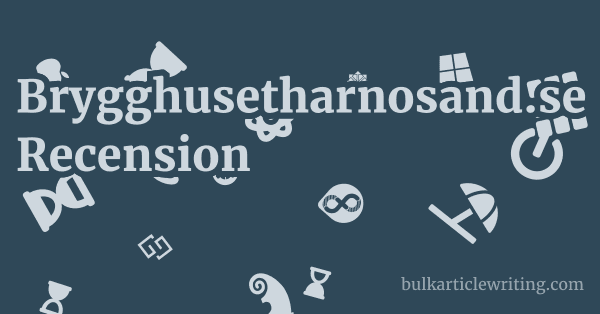 Brygghusetharnosand.se Recension 1 by
