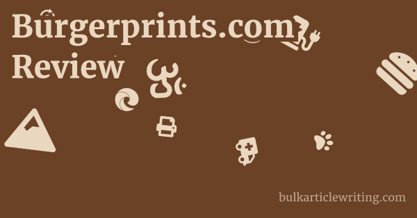 Burgerprints.com Review 1 by