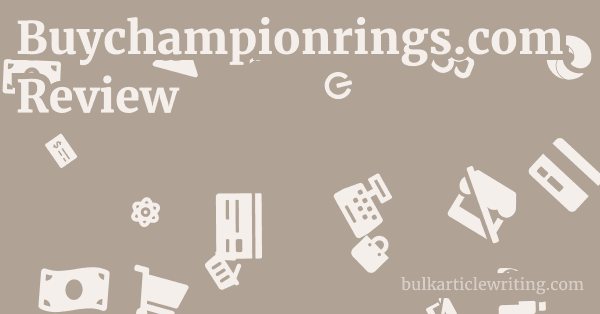 Buychampionrings.com Review 1 by