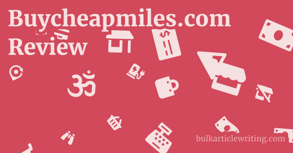 Buycheapmiles.com Review 1 by