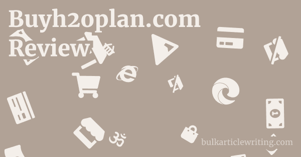 Buyh2oplan.com Review 1 by Partners