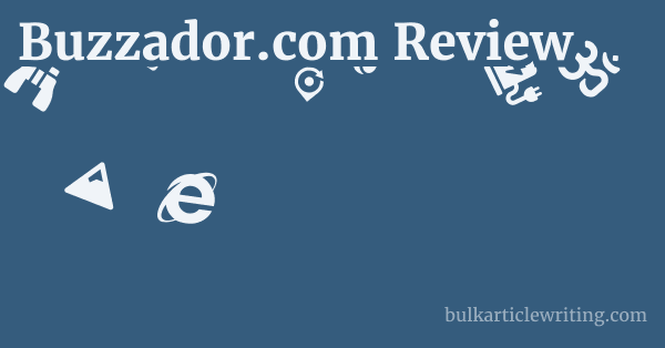 Buzzador.com Review 1 by