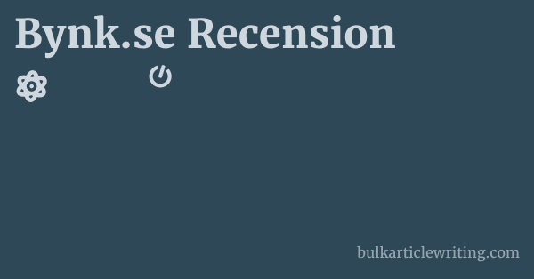 Bynk.se Recension 1 by