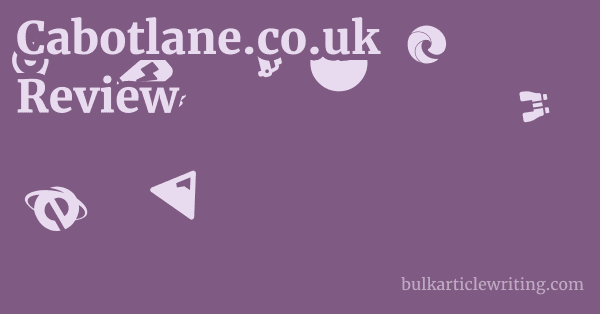 Cabotlane.co.uk Review 1 by