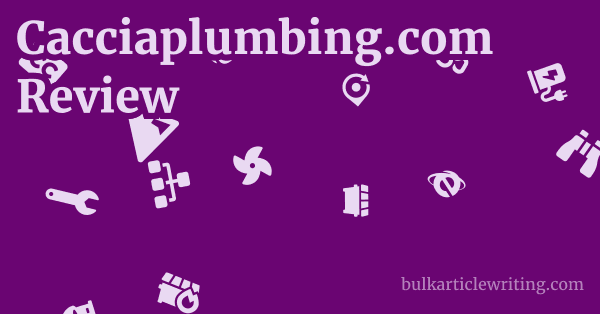 Cacciaplumbing.com Review 1 by