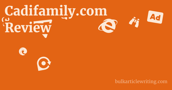 Cadifamily.com Review 1 by