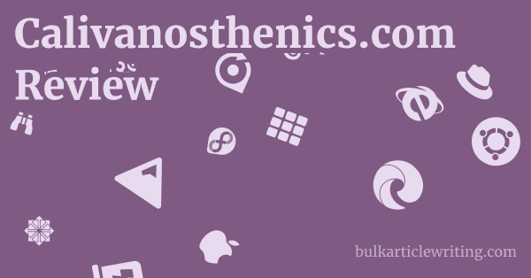 Calivanosthenics.com Review 1 by Partners