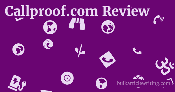 Callproof.com Review 1 by Partners