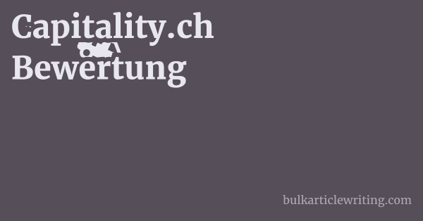 Capitality.ch Bewertung 1 by Partners