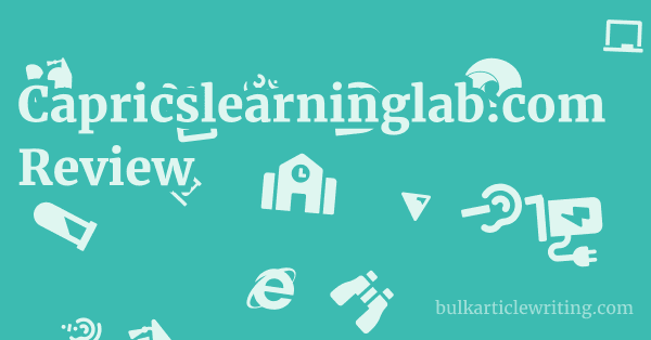 Capricslearninglab.com Review 1 by