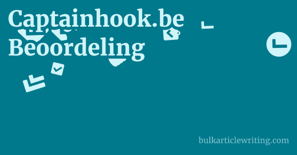 Captainhook.be Beoordeling