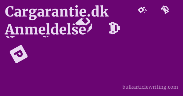 Cargarantie.dk Anmeldelse 1 by Partners
