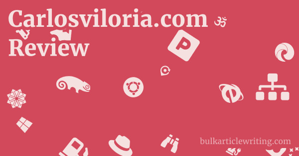 Carlosviloria.com Review 1 by