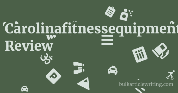Carolinafitnessequipment.com Review 1 by