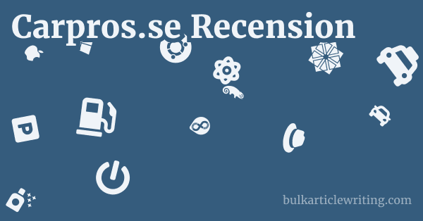 Carpros.se Recension 1 by