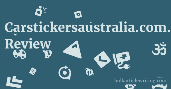 Carstickersaustralia.com.au Review 1 by Partners