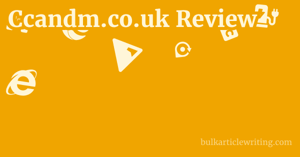 Ccandm.co.uk Review 1 by