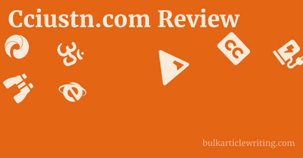 Cciustn.com Review 1 by Partners