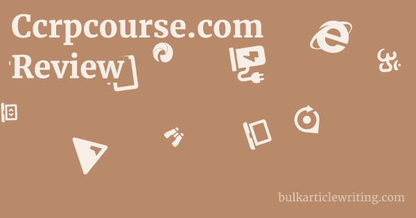 Ccrpcourse.com Review 1 by